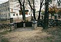 Sarny, 1997 r. Krzy na placu przykocielnym w miejscu, gdzie byli mieszkacy Saren przenieli ludzkie szcztki znalezione na zdewastowanym cmentarzu katolickim. 