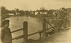 Kowel, 1916 r. Krajobraz nad kanałem Turii. Pocztówka austriacka.