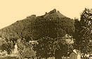 Krzemieniec, lata 70-te. Góra Bony z ruinami zamku-twierdzy z XIII wieku, przebudowanego przez królowę Bonę w wieku XVI, zburzonego podczas wojen kozackich w 1648 r.