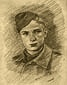 Autoportret Adama Szczepańskiego, pochodzącego z Dęblina, podczas wojny przebywającego na Wołyniu, 18-letniego obrońcy ludności polskiej przed napadami nacjonalistów ukraińskich w jednej z samoobron pod Torczynem. Poniósł śmierć z rąk ukraińskich w lipcu 1943 r.