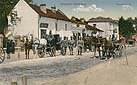 Włodzimierz Wołyński, miasto, lata 1915-1916. Ulica Kowelska (w dwudziestoleciu międzywojennym ulica Piłsudskiego). Pocztówka austriacka.